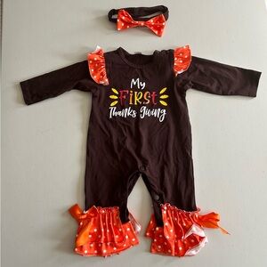 Cute Brown Baby T-Shirt 3-6 Months